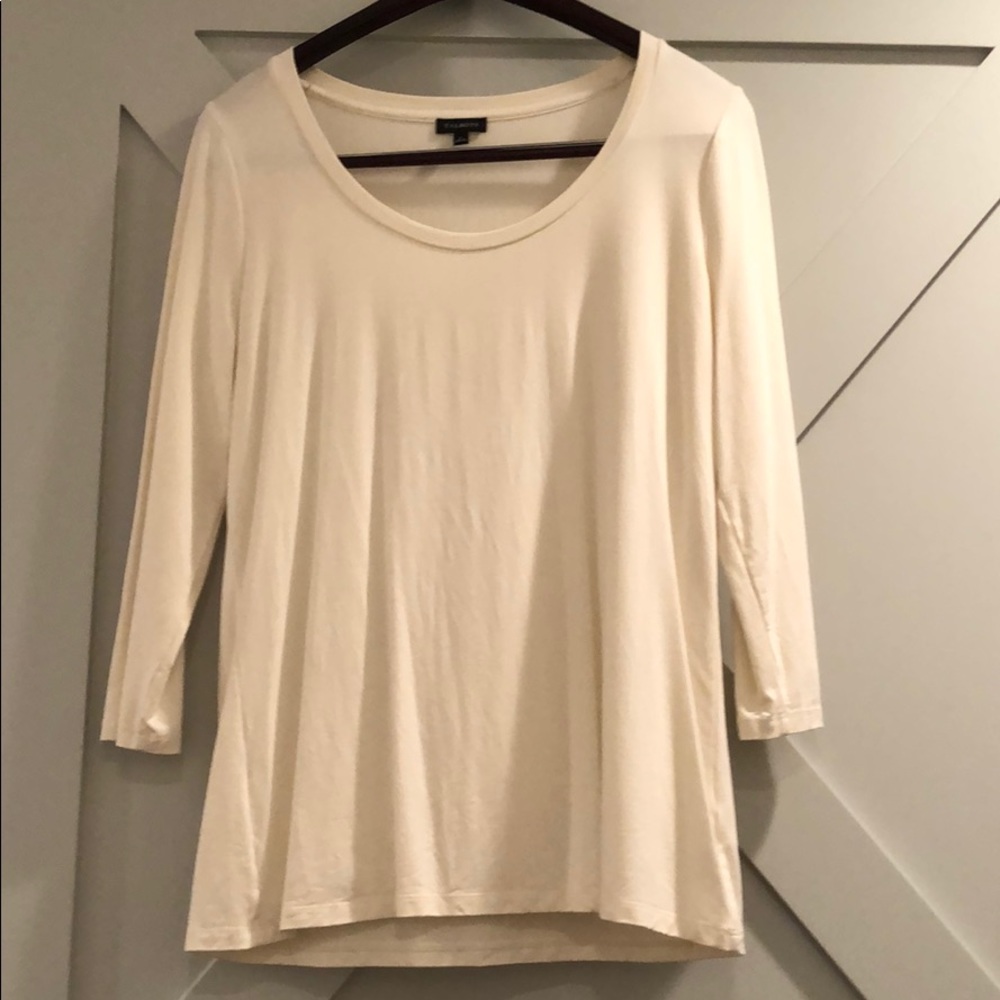 Cream Scoop Talbots Top